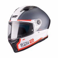 Шолом інтеграл MT Stinger 2 Core A5 Matt White Grey Red