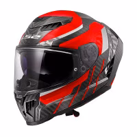 Шолом інтеграл LS2 FF807 Dragon C Trax Gloss Red