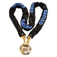 Замок із ланцюгом Oxford Discus Chain10 (10mmSQx1.5Mtr) LK101