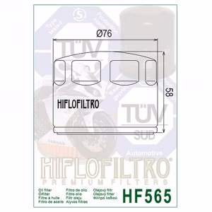 Фільтр масла HIFLO HF565 Aprilia Gilera Moto Guzzi