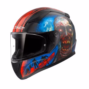 Шолом інтеграл LS2 FF353 Rapid 2 Zombie Black Red