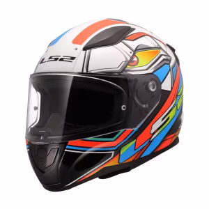 Шолом інтеграл LS2 FF353 Rapid 2 Xdrone Gloss White Neon Orange