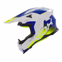 Шолом кросовий NOX N634 Gradiant White Blue Yellow