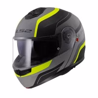 Шолом модуляр LS2 FF908 Strobe 2 Monza Matt Black Hi-Vis Yellow