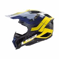 Шолом кросовий LS2 MX703 C X-FORCE Galuo Gloss Grey H-V Yellow