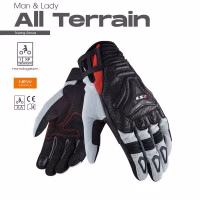 Текстильні моторукавички LS2 ALL TERRAIN MAN GLOVES BLACK GREY RED