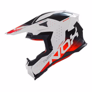 Шолом кросовий NOX N634 Gradiant White Red