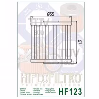 Фільтр масла HIFLO HF123 Kawasaki ATV Kawasaki Motorcycle