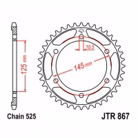 Зірка задня ведена JT JTR867 Yamaha TDM850 Motorcycle