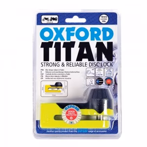Замок на диск (без сигналізації) Oxford TITAN Yellow - Жовтий