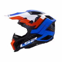 Шолом кросовий LS2 MX703 C X-FORCE Galuo Gloss White Red Blue