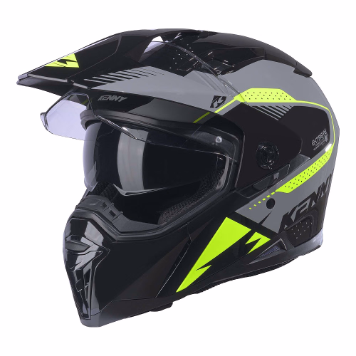 Шолом єндуро Kenny Extreme Gloss Black Grey Yellow