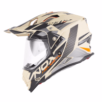 Шолом єндуро NOX N312 Track Matt Beige Orange