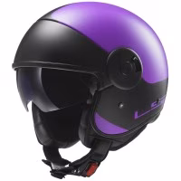 Шолом напівлицевик LS2 OF597 CABRIO VIA MATT PURPLE BLACK