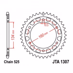 Звезда задняя ведомая JT JTA1307 Honda CBR 600RR Motorcycle