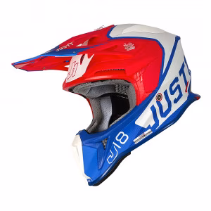 Шолом кросовий Just1 J18 Vertigo Blue White Red
