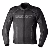 Шкіряна мотокуртка RST S-1 Mesh Leather Jacket Men - Black