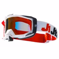 Окуляри кросові Just1 Goggle Iris 2.0 Racer Black - Red - White Mirror Red Lens