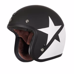 Шолом напівлицевик Origine Primo Star White Black Matt