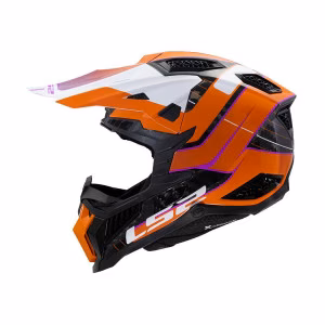 Шолом кросовий LS2 MX703 C X-FORCE Galuo Gloss Orange