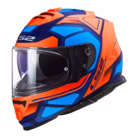 Шолом інтеграл LS2 FF800 Storm Faster Matt Fluo Orange Blue