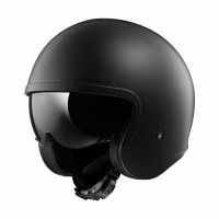 Шолом напівлицевик LS2 OF599 Spitfire 2 Solid Matt Black