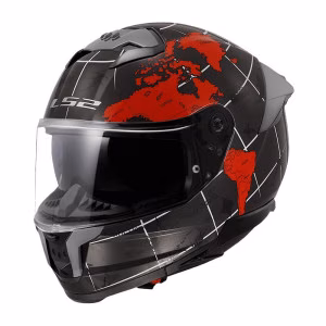 Шолом інтеграл LS2 FF808 Stream 2 Worldmap Gloss Black 7C Red