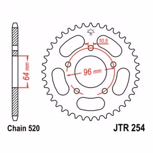 Зірка задня ведена JT JTR254 Honda CBF250 Motorcycle
