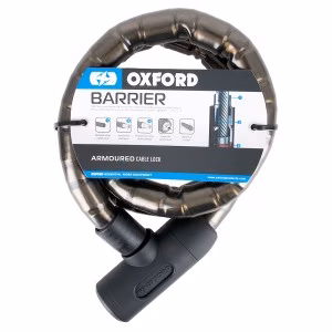 Протиугінний трос із замком Oxford 1.4m x 25mm Barrier – Smoke