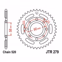 Зірка задня ведена JT JTR279 Honda CMX250 NS125 CB250 CB200 MBX125 MTX125 VT125 Motorcycle