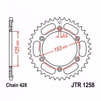 Зірка задня ведена JT JTR1258 Honda XR125L Baja Motorcycle