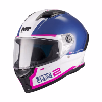 Шолом інтеграл MT Stinger 2 Core A8 Gloss White Blue Pink