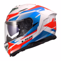 Шолом інтеграл LS2 FF818 Storm 3 Komai Gloss White Blue Red