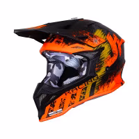 Шолом кросовий Just1 J39 Storm Orange Sand Black Matt