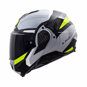 Шолом модуляр LS2 FF910 Advant 2 Triple Matt Light Grey H-V Yellow