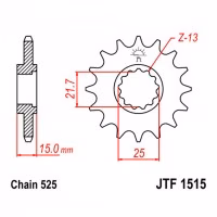 Зірка передня ведуча JT JTF1515 Kawasaki EX ZX Ninja ZX-6R Motorcycle