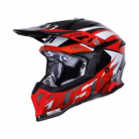 Шолом кросовий Just1 J39 Revo Red White Black Gloss