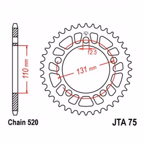 Зірка задня ведена JT JTA75 BMW S1000RR Motorcycle