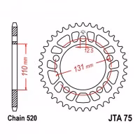Зірка задня ведена JT JTA75 BMW S1000RR Motorcycle
