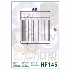 Фільтр масла HIFLO HF145 Yamaha MuZ Keeway Jawa Aprilia ATV