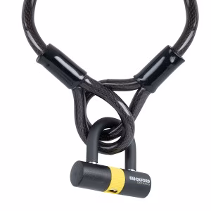 Замок із тросом Oxford Loop Lock15 Cable Lock+Mini Shackle 15mm x 2.0m