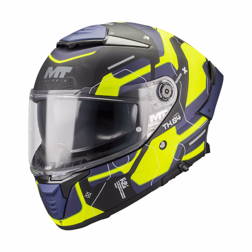 Шолом інтеграл MT Thunder 4 SV Lumex B27 Matt Blue Yellow
