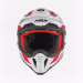 Шолом кросовий NOX N634 Storm Gloss White Red Blue