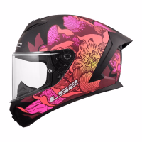 Шолом інтеграл LS2 FF820 Rapid 3 Poppies 2 Matt Black Pink